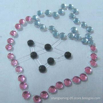 Fashionable lovely bling body tattoo stickers, made of nontoxic crystal/rhinestones